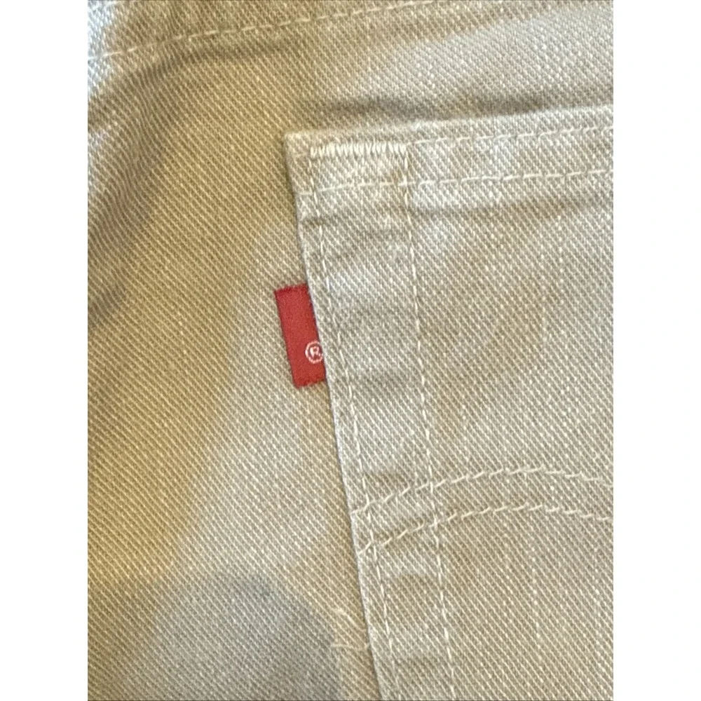 VTG 90's Levi's 550 Jeans Mens 31x32 Beige Denim Relaxed Fit  Made In US